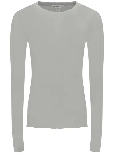James Perse Long-sleeve Cotton T-shirt In Gray