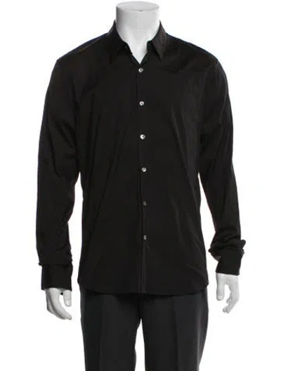 Pre-owned James Perse Long Sleeve Dress Shirt In Black