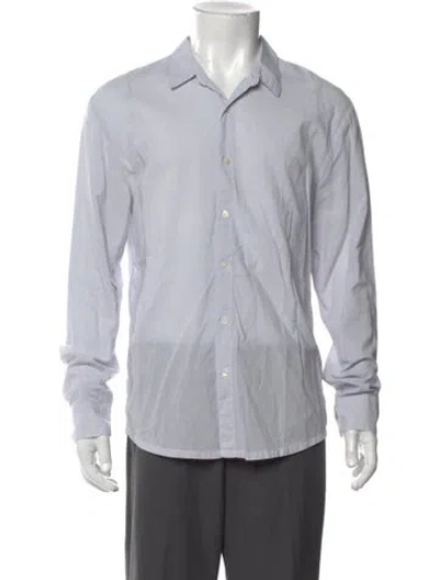 Pre-owned James Perse Long Sleeve Dress Shirt In Blue