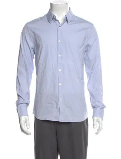 Pre-owned James Perse Long Sleeve Dress Shirt In Blue