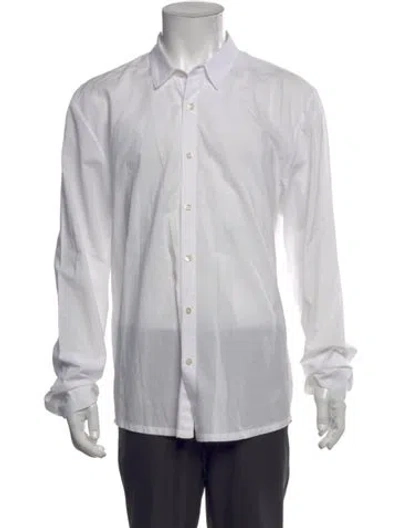 Pre-owned James Perse Long Sleeve Dress Shirt In Blue