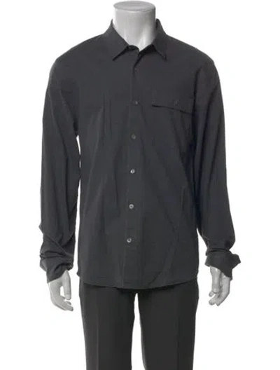 Pre-owned James Perse Long Sleeve Dress Shirt In Gray