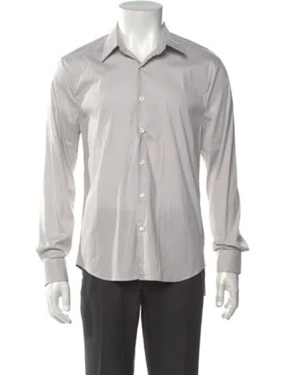 Pre-owned James Perse Long Sleeve Dress Shirt In Gray