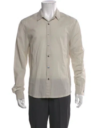 Pre-owned James Perse Long Sleeve Dress Shirt In Neutral