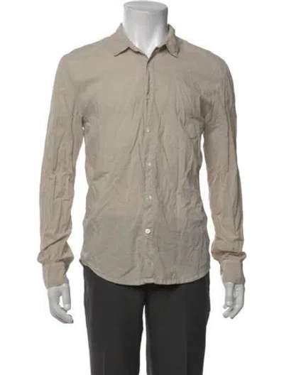 Pre-owned James Perse Long Sleeve Dress Shirt In Neutral