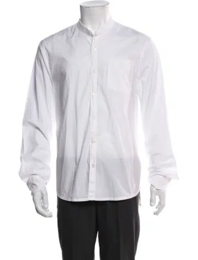Pre-owned James Perse Long Sleeve Dress Shirt In White