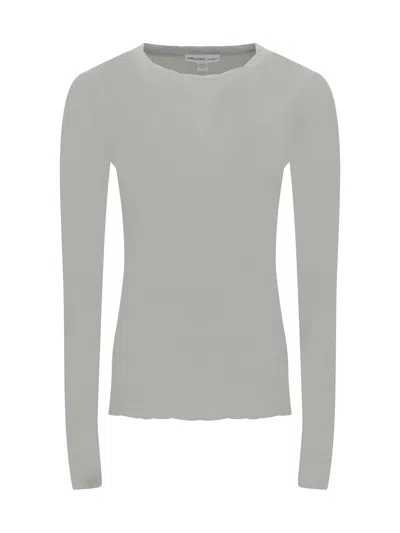 James Perse Long Sleeve Jersey In White