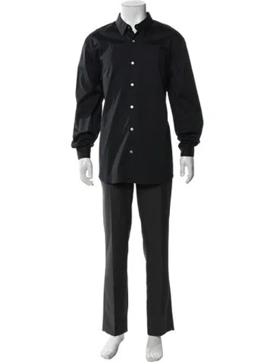 Pre-owned James Perse Long Sleeve Shirt In Black