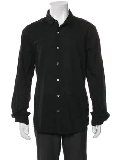 Pre-owned James Perse Long Sleeve Shirt In Black
