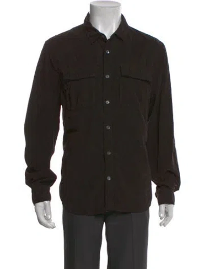 Pre-owned James Perse Long Sleeve Shirt In Black