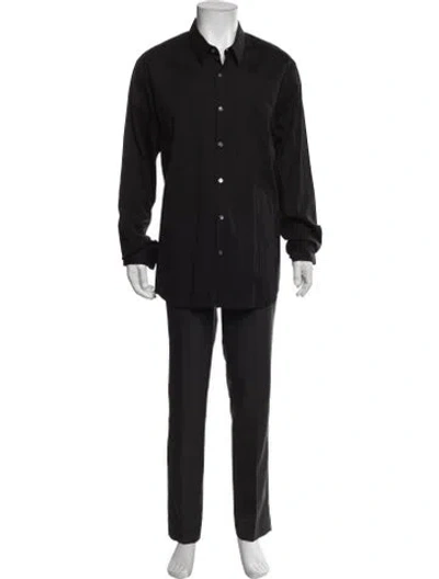 Pre-owned James Perse Long Sleeve Shirt In Black