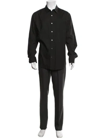 Pre-owned James Perse Long Sleeve Shirt In Black