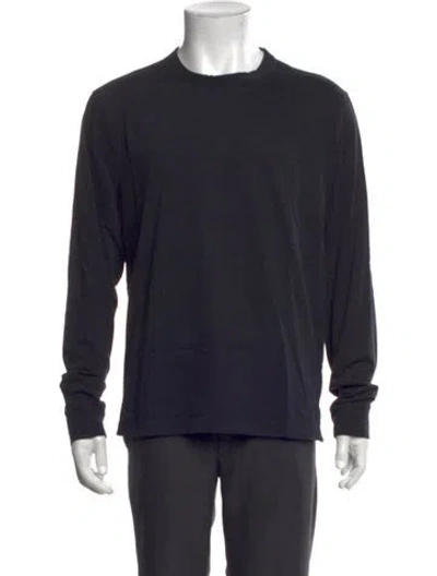 Pre-owned James Perse Long Sleeve Shirt In Black