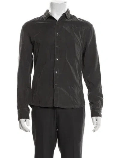 Pre-owned James Perse Long Sleeve Shirt In Black
