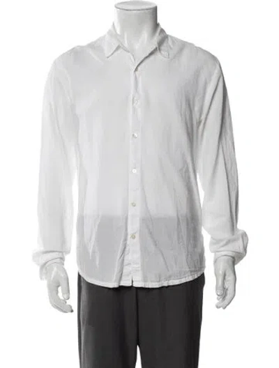 Pre-owned James Perse Long Sleeve Shirt In Blue