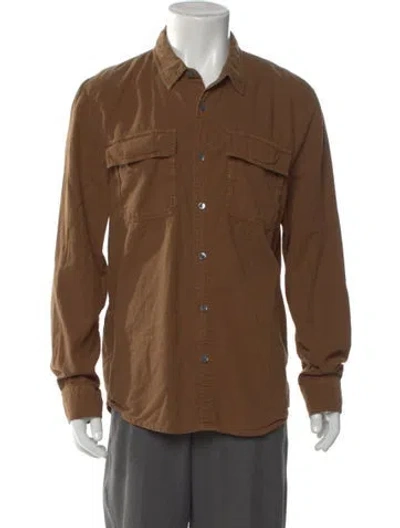 Pre-owned James Perse Long Sleeve Shirt In Brown
