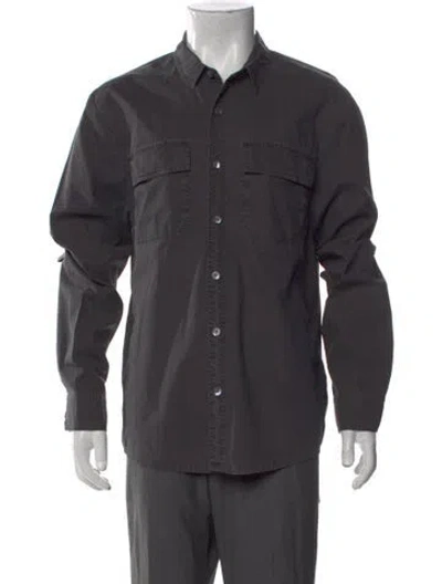 Pre-owned James Perse Long Sleeve Shirt In Gray