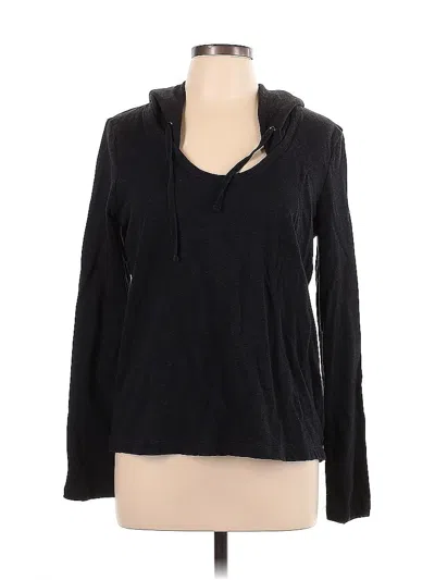 Pre-owned James Perse Long Sleeve T-shirt In Black