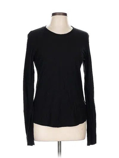 Pre-owned James Perse Long Sleeve T-shirt In Black