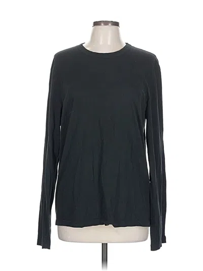 Pre-owned James Perse Long Sleeve T-shirt In Black