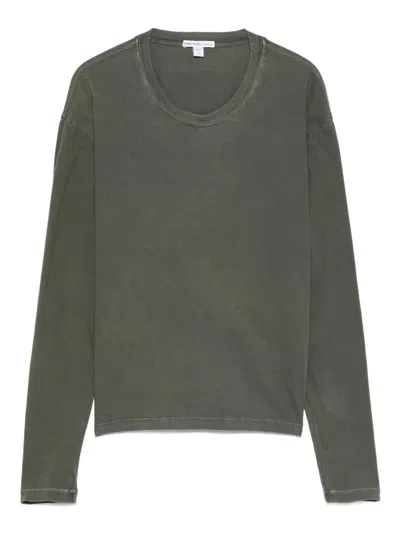 James Perse Long-sleeve T-shirt In Gray