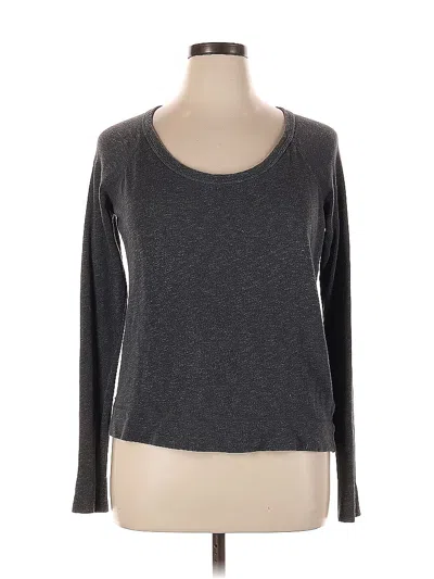 Pre-owned James Perse Long Sleeve T-shirt In Gray