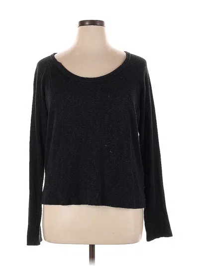 Pre-owned James Perse Long Sleeve T-shirt In Gray