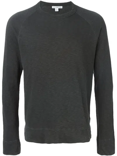 James Perse Long-sleeved T-shirt In Gray