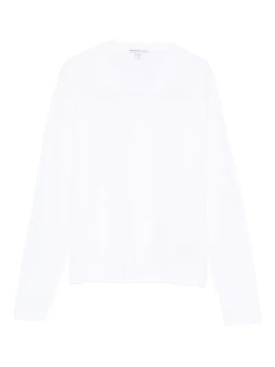 James Perse Long-sleeve T-shirt In White