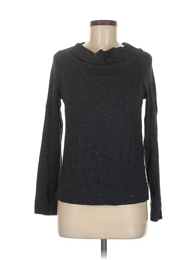 Pre-owned James Perse Long Sleeve Top Gray Cowl Neck Tops