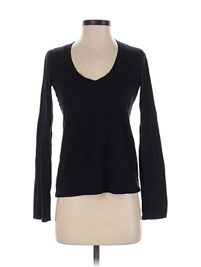 Pre-owned James Perse Long Sleeve T-shirt In Black