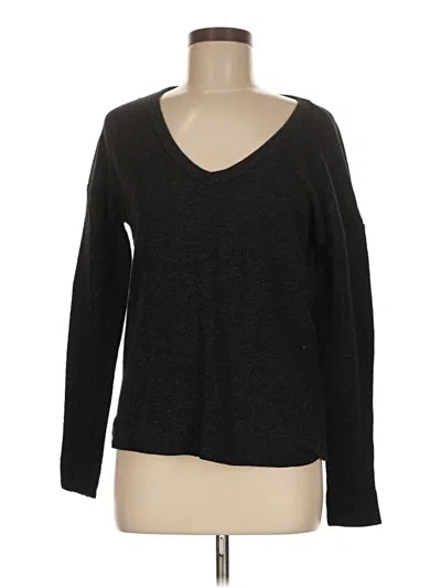 Pre-owned James Perse Long Sleeve T-shirt In Black