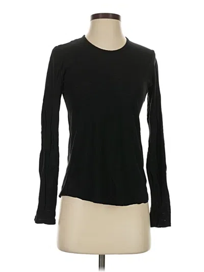 Pre-owned James Perse Long Sleeve T-shirt In Black