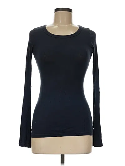 Pre-owned James Perse Long Sleeve T-shirt In Black