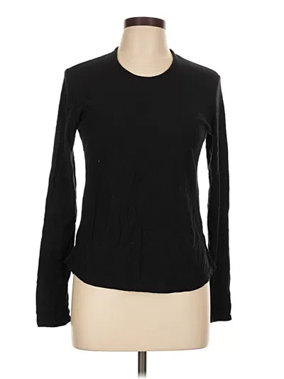 Pre-owned James Perse Long Sleeve T-shirt In Black