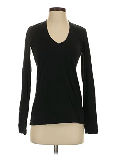 Pre-owned James Perse Long Sleeve T-shirt In Black