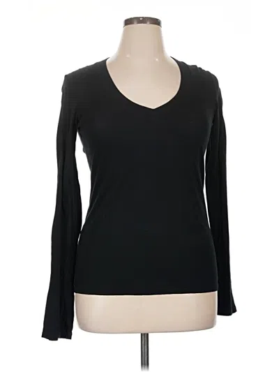Pre-owned James Perse Long Sleeve T-shirt In Black