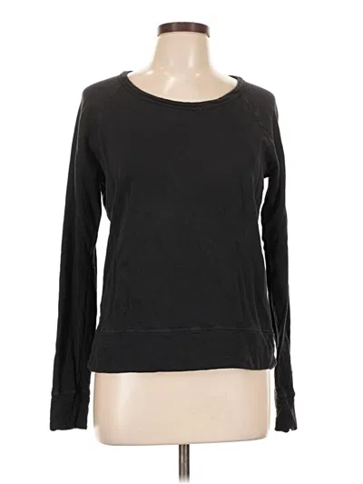 Pre-owned James Perse Long Sleeve T-shirt In Black