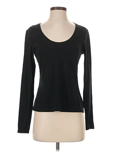 Pre-owned James Perse Long Sleeve T-shirt In Black
