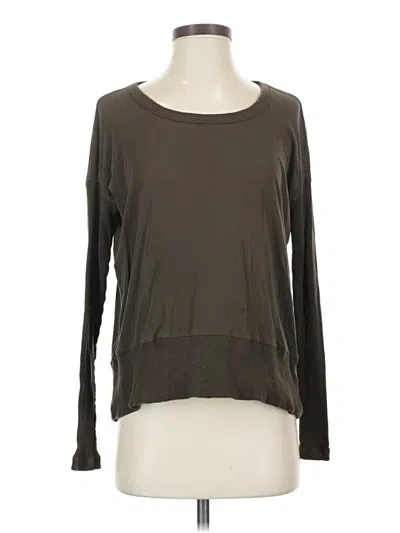 Pre-owned James Perse Long Sleeve T-shirt In Brown