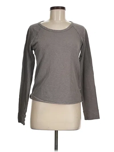 Pre-owned James Perse Long Sleeve T-shirt In Gray