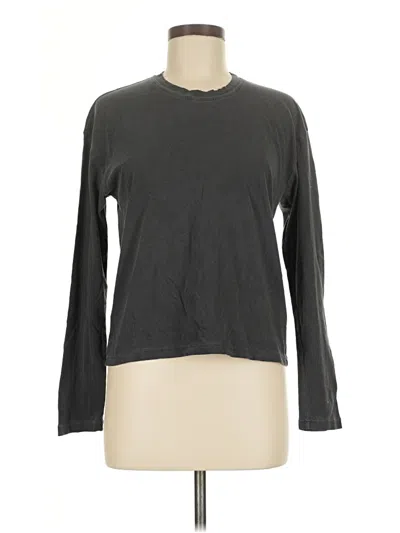 Pre-owned James Perse Long Sleeve T-shirt In Gray