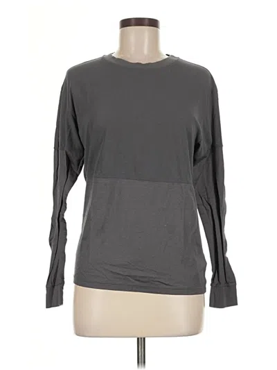 Pre-owned James Perse Long Sleeve T-shirt In Gray