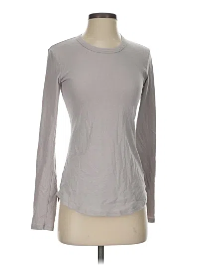 Pre-owned James Perse Long Sleeve T-shirt In Gray