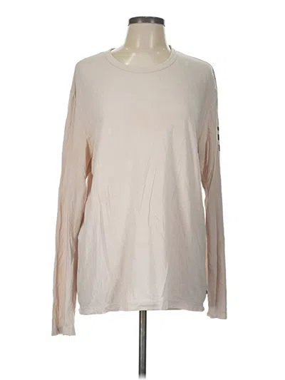 Pre-owned James Perse Long Sleeve T-shirt In Tan