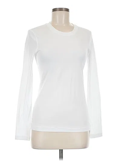 Pre-owned James Perse Long Sleeve T-shirt In White