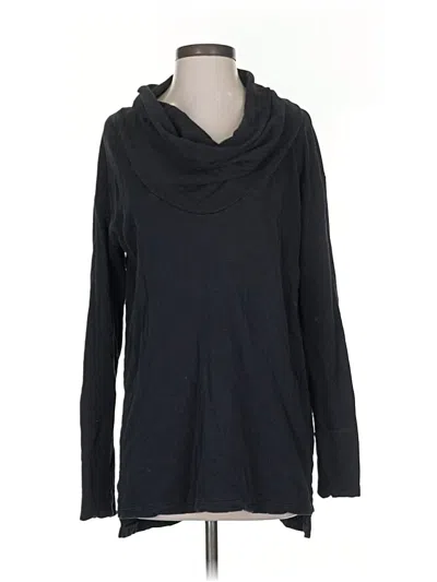 Pre-owned James Perse Long Sleeve Turtleneck In Black