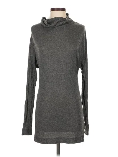 Pre-owned James Perse Long Sleeve Turtleneck In Gray