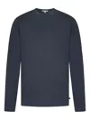 James Perse Long-sleeved Crew-neck T-shirt In Blue