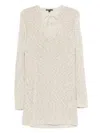 James Perse Long-sleeved Dress In White